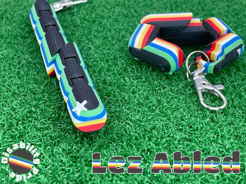 Lez Abled - Articulated Fidget Toy & Keychain