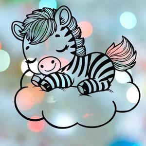 Zebra Sleeping On Cloud Cookie Cutter