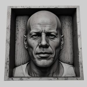 Bruce Willis head relief actor