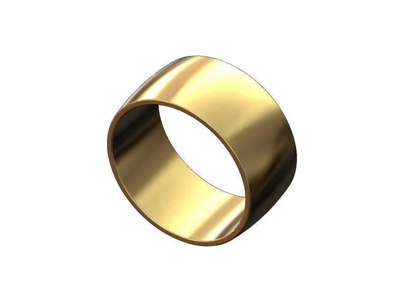 Simple wide 12mm cigar band US sizes 6to13 3D print model