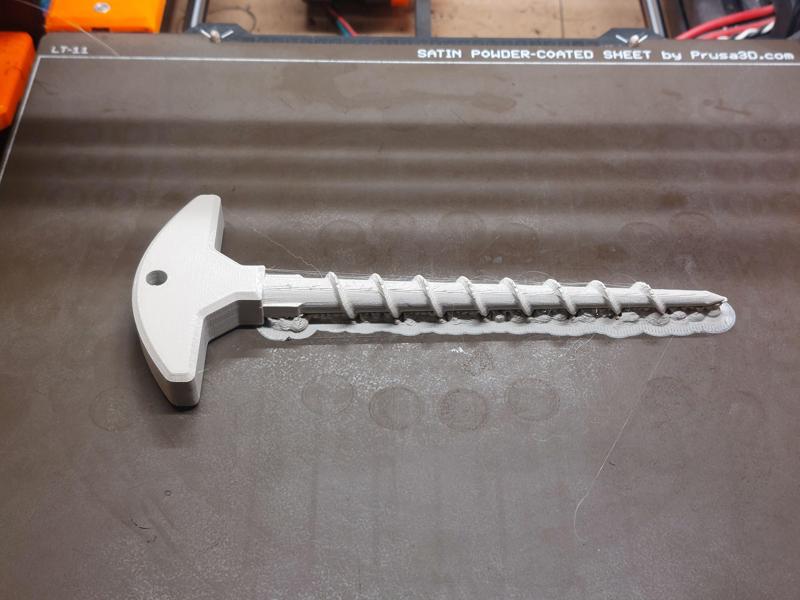 Caulking Gun Nozzle Unblocker  - without support for the handle.