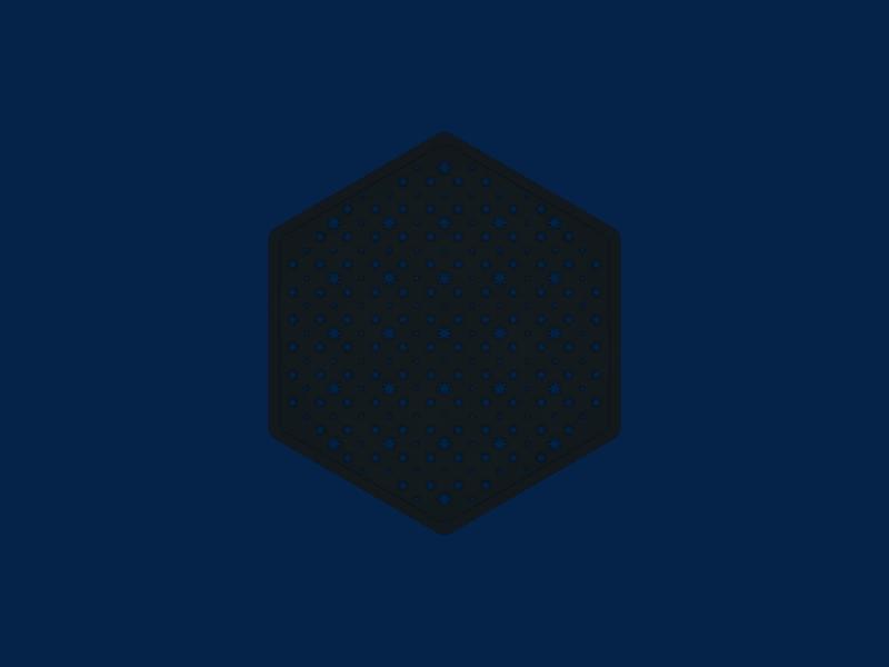 C09. Jiro Coaster - Hexagon 09 - Star Tile Pattern