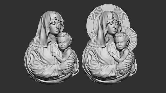 Mother Maria bas relief 04