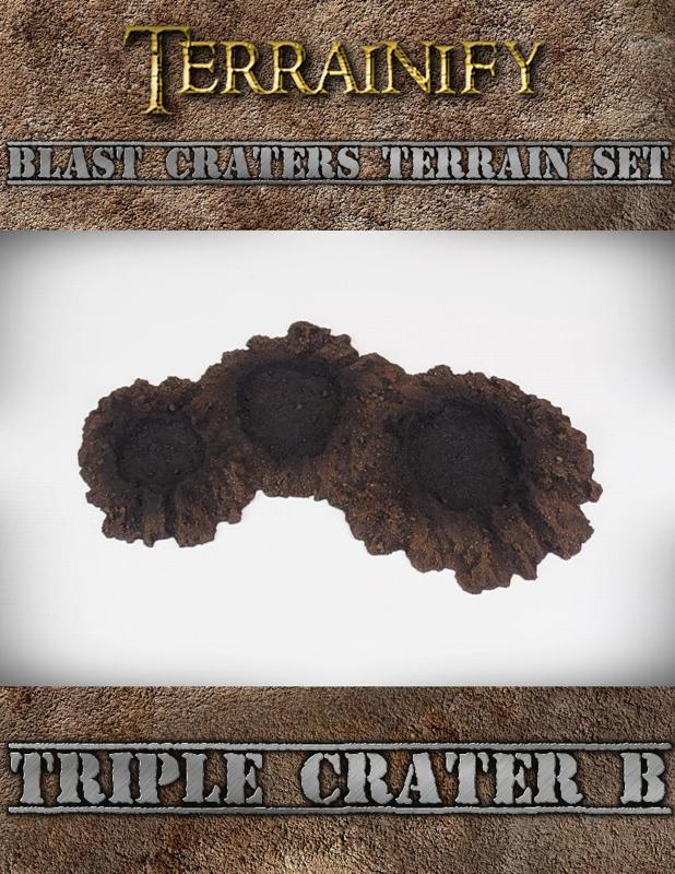 Triple Crater B: Blast Craters Terrain Set