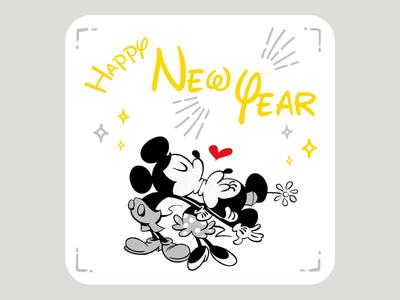 Disney New Year with Mickey & Minnie Coaster 