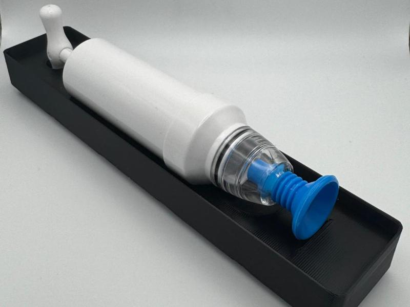 Gridfinity Vacuum Pump Holder (1Ux5U NO STACK)