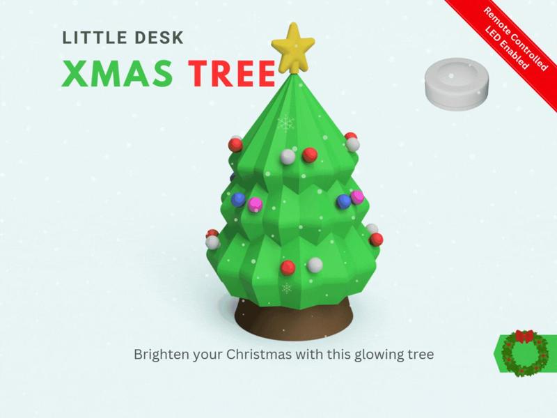 Little Desk Xmas Tree - LED Lights Enabled