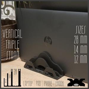 Vertical triple stand