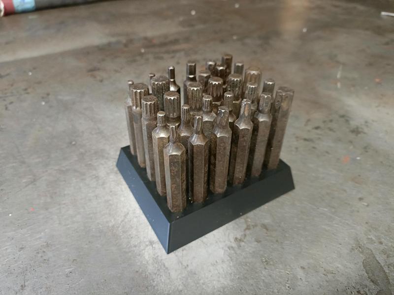 10mm impact driver hex bit storage rack