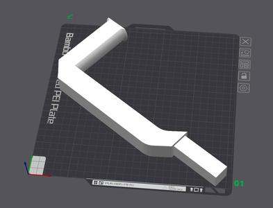 Spoolholder Variant for Riser for Bambu P1S