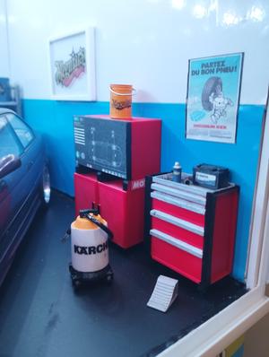 1/18 power/braking bench cabinet