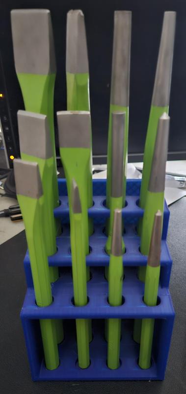 Chisel & Punch Holder - Wall Mounted