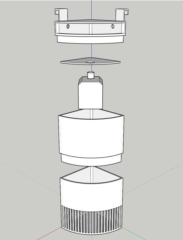 Modular Aquarium (Fish Tank) Hanging Corner Filter