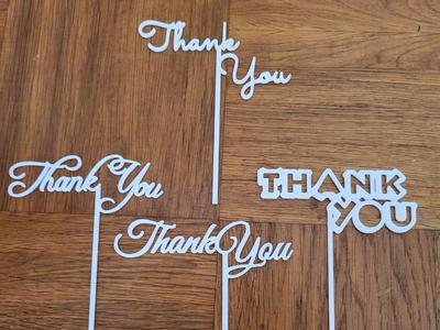 Thank You Topper Collection 4 stylish designs