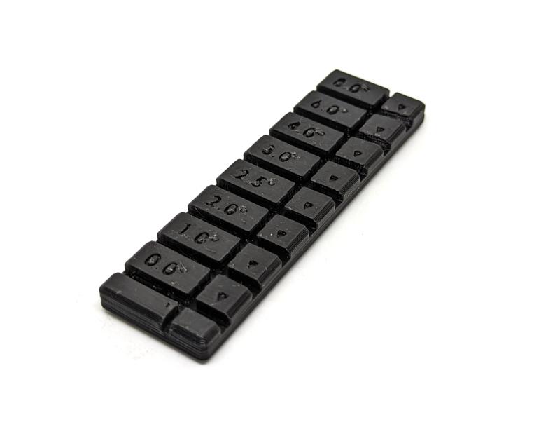 Axle Angle Gauge for Pinewood Derby Cars