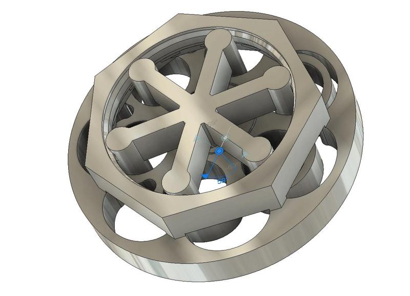 Print in place cycloid gearbox fidget