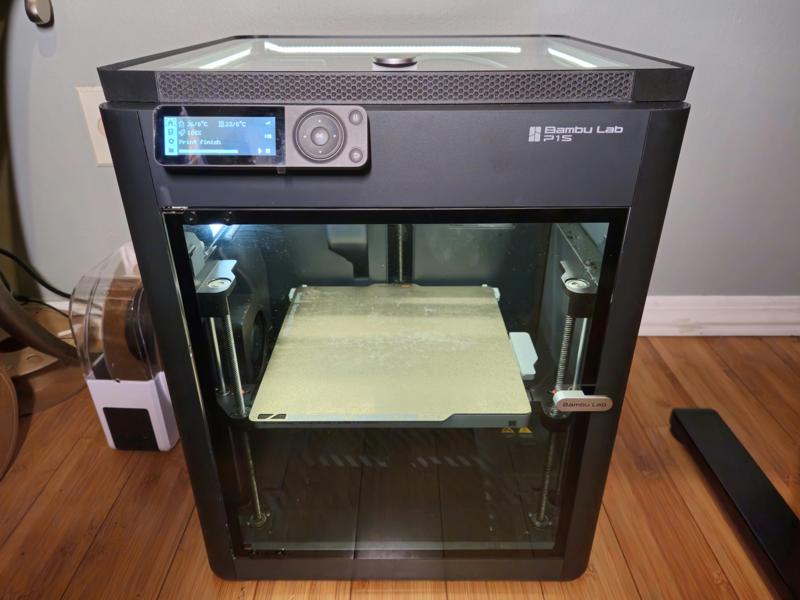 Bambu Lab Printer Top Glass Riser with LED channel, Modular Vents