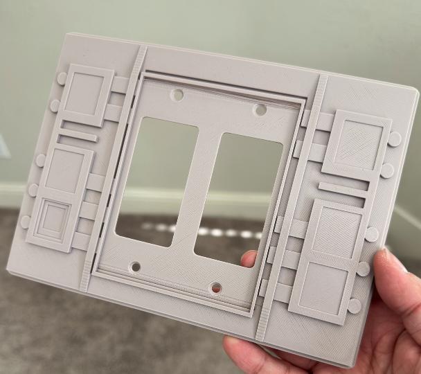 Galaxys Edge Panel 2 gang switch Cover Long Plate