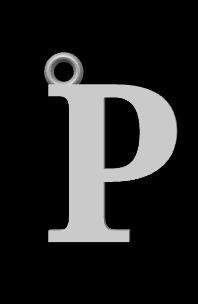 Llavero con forma de P