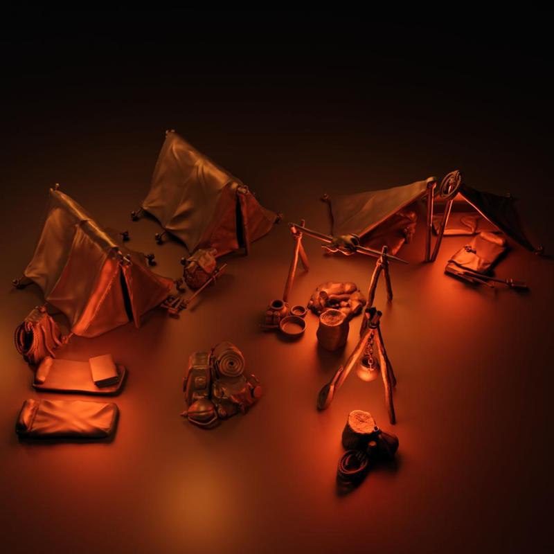 Adventuring Camp - Tents & Bedrolls