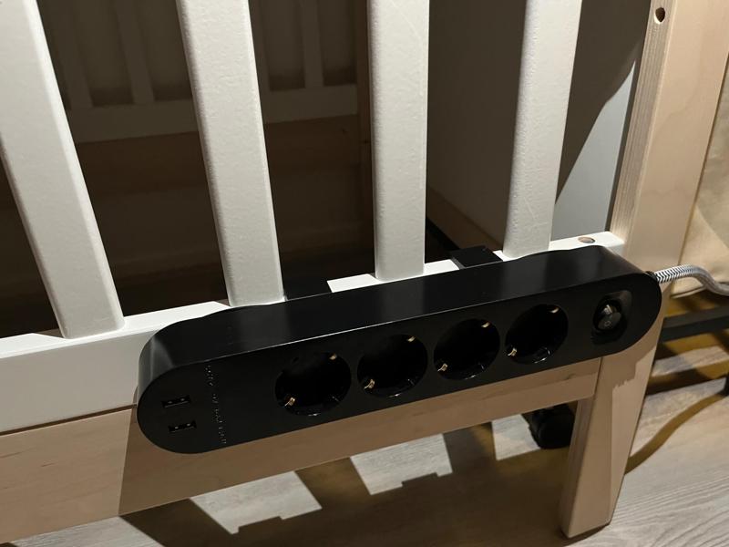 Ikea Koppla Bracket for on Alskvard bed