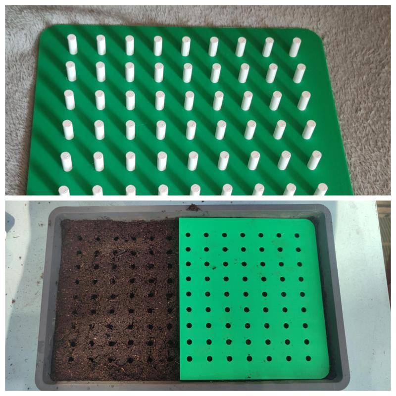 Template for planting seeds / Šablona pro sadbovač (výsev semen)