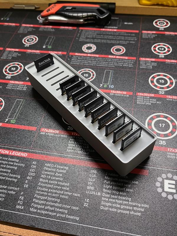 Gridfinity Bin - SD Cards