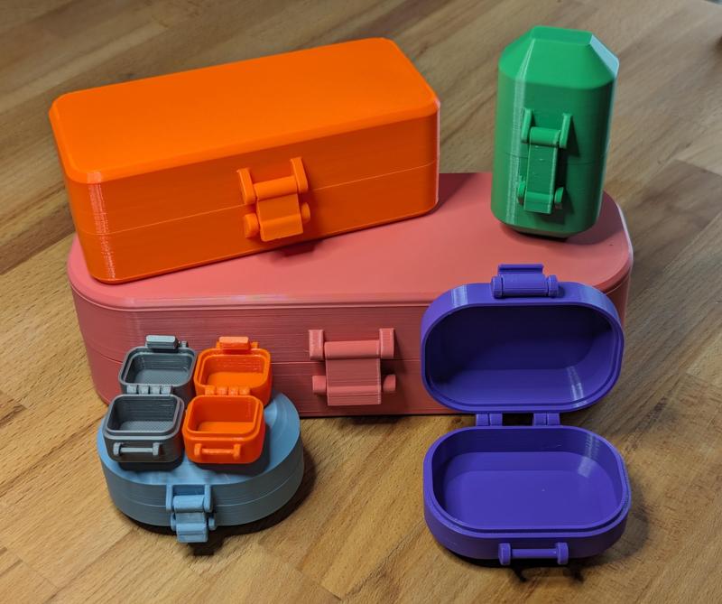 Latching Box, Parametric Print in Place