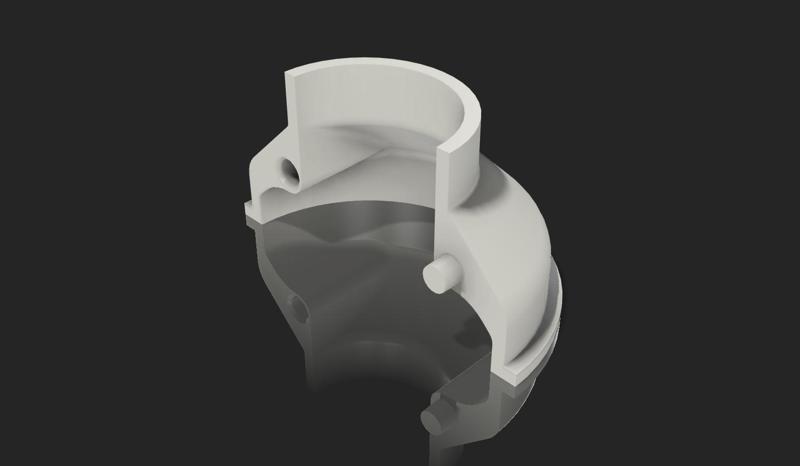 Small pipe cover (Pipe rosette) for radiators or 24mm pipes