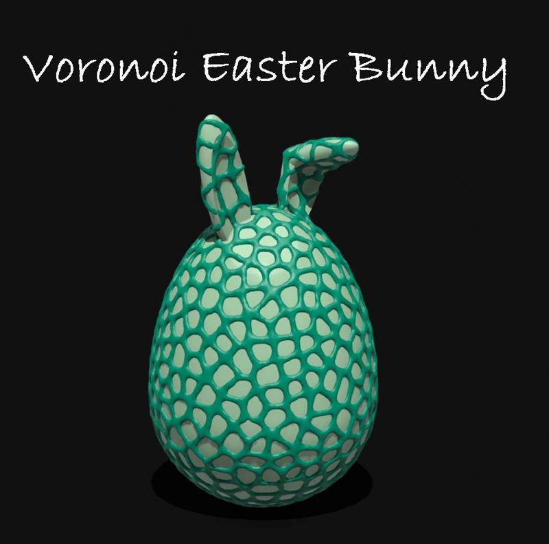 Voronoi Easter Bunny