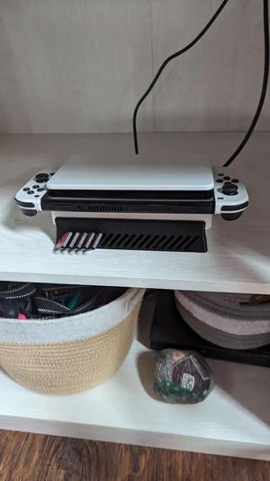 nintendo switch dock station with card holder