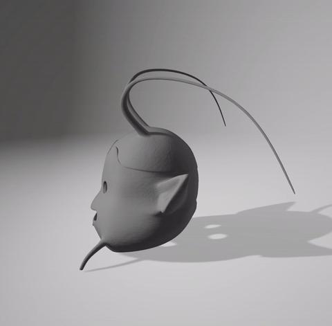 King Kaio KaioSama Helmet Mask Cosplay Dragonball