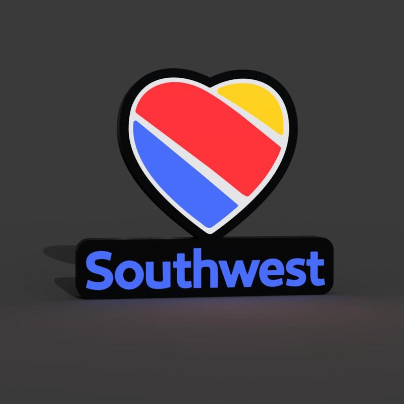 Southwest Airlines Lightbox LED Lamp