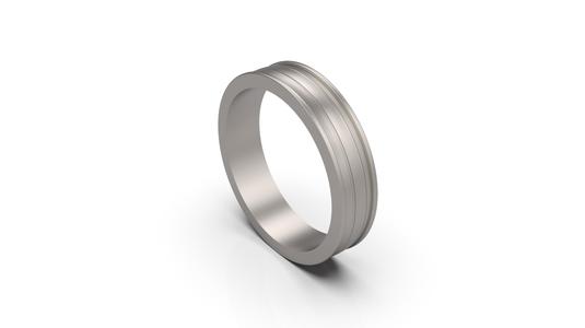 Wedding Band Gold Man and Women Love Ring - Us 7