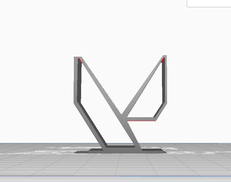 valorant 3d logo with stand