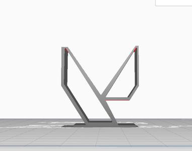 valorant 3d logo with stand