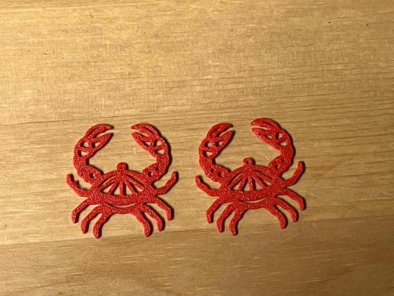 crab earrings