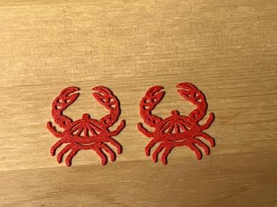 crab earrings
