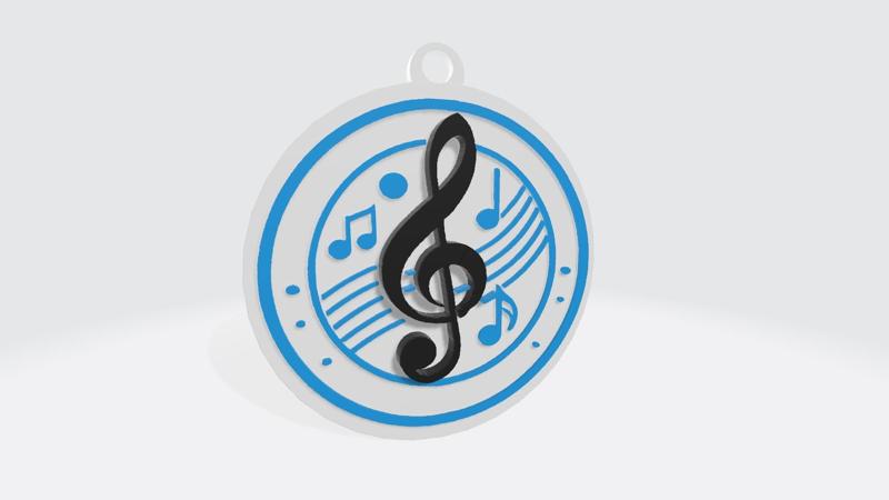 Customizable Musical Medal 🎶