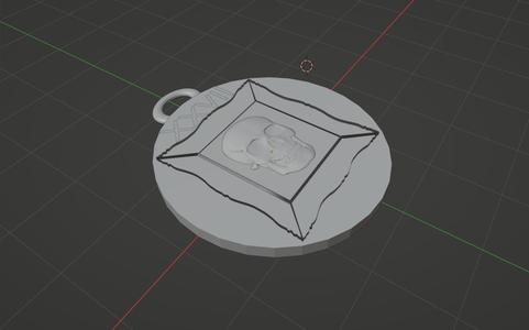 Skull coin keychain