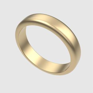 Elegant Domed Band Ring 3D print