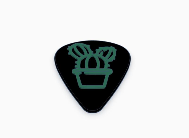 Cactus Guitar Pick