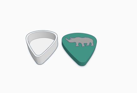 Rhinoceros Guitar Pick Holder