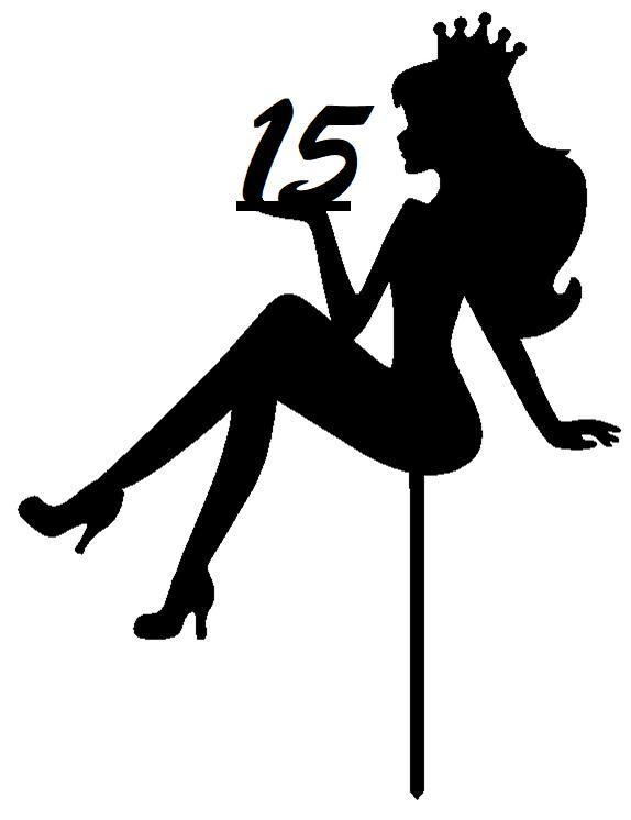 Princess 15 Cake Topper