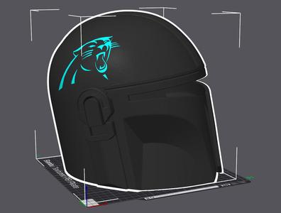 Carolina Panthers Mandalorian Helmet