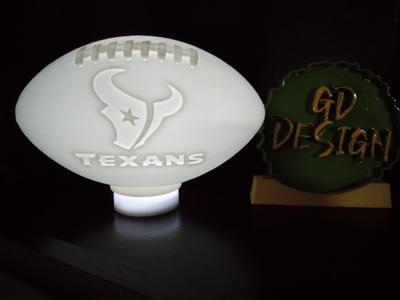 Houston Texans 3D FOOTBALL TEALIGHT