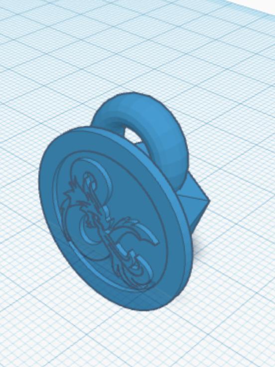 Dungeons and dragons keychain