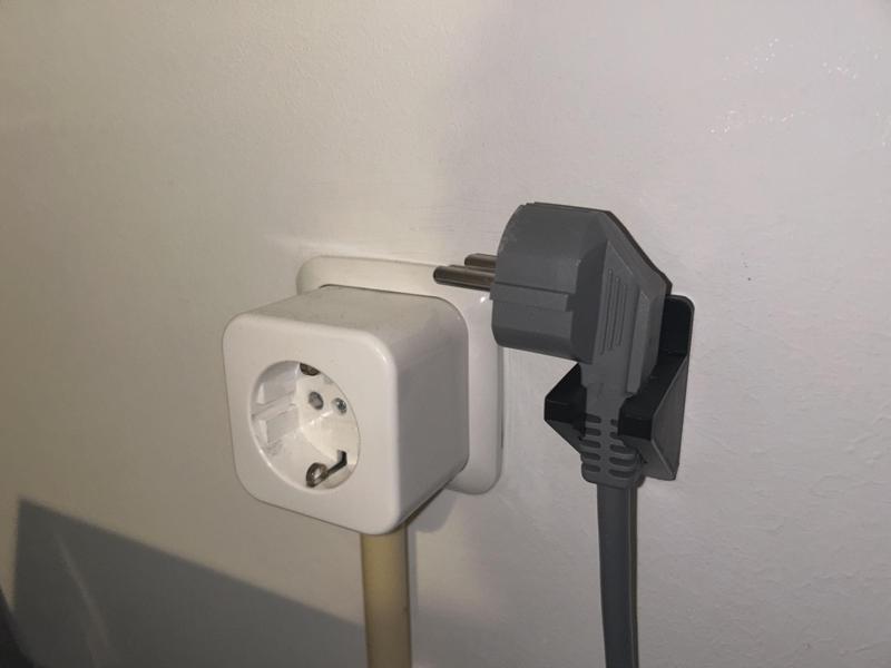Power cord wall mount
