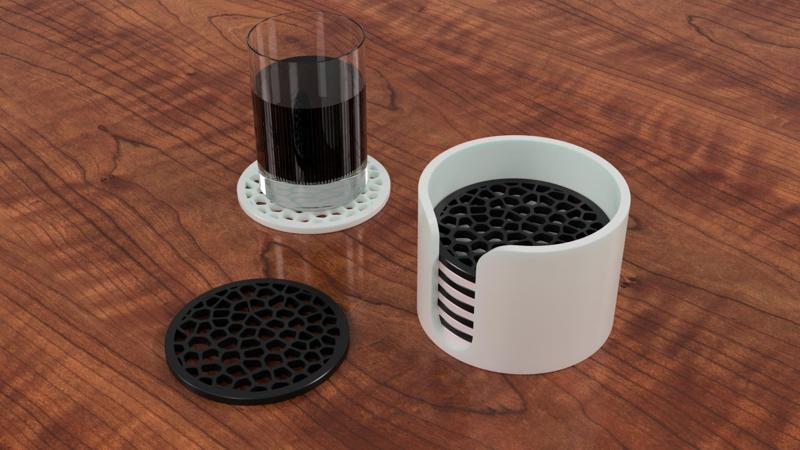 Voronoi Drinking Glas Coaster