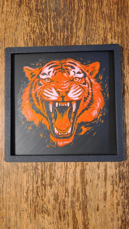 Frame for tiger hueforge